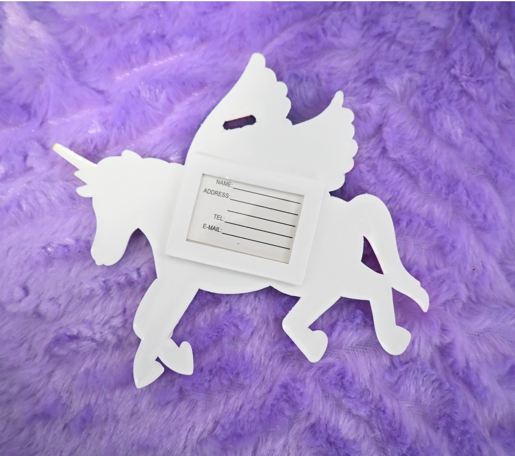 Flying Unicorn Silicone Luggage Tag