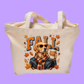 Leaves Fall But I Don`t Golden Retriever Tote Bag
